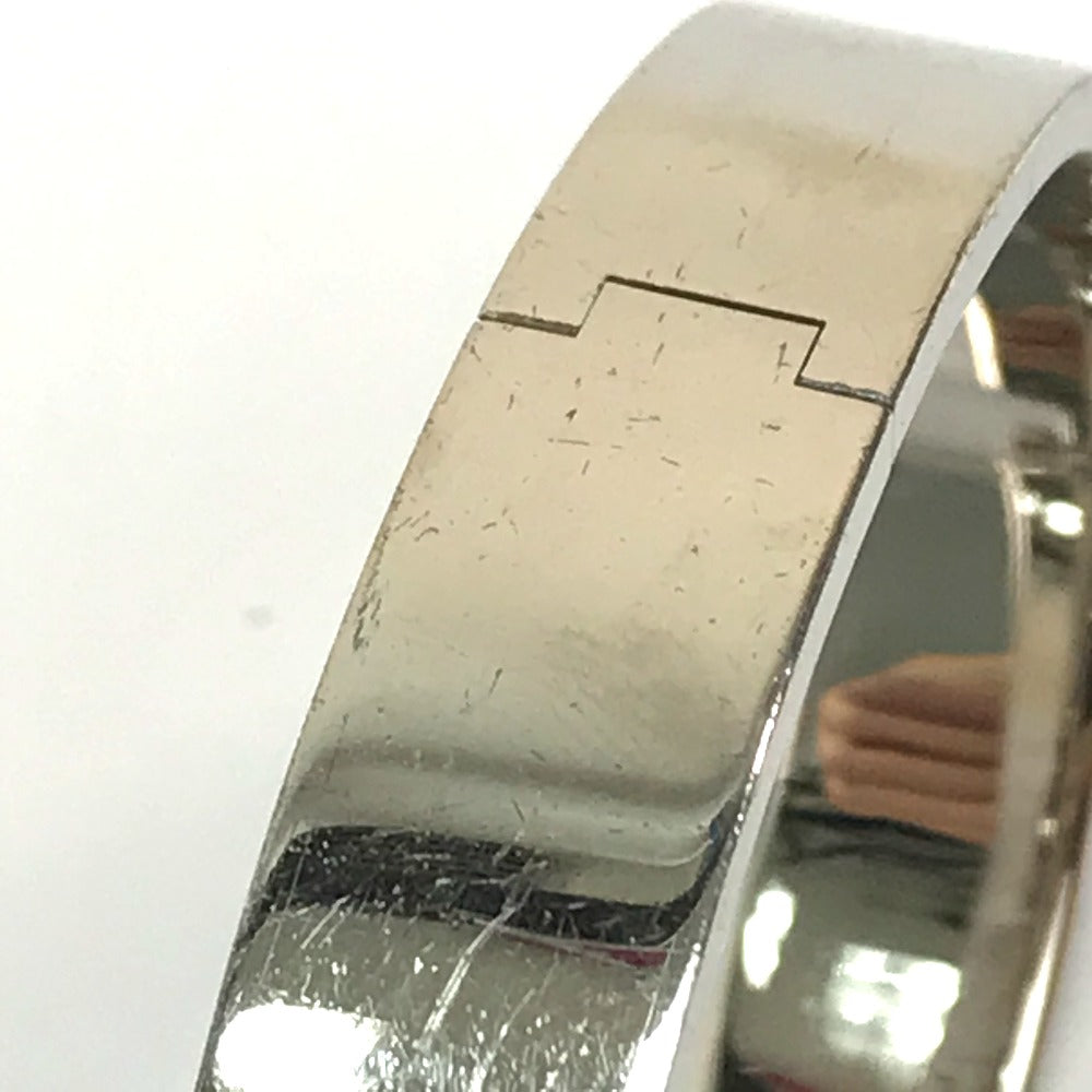HERMES Bangle metal Blue / Silver Click crack PM Women Used Authentic