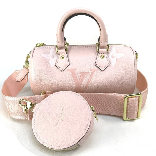 LOUIS VUITTON Handbag M45707 Monogram Ann Platt Leather pink Monogram Ann Platt Papillon BB Women Used Authentic