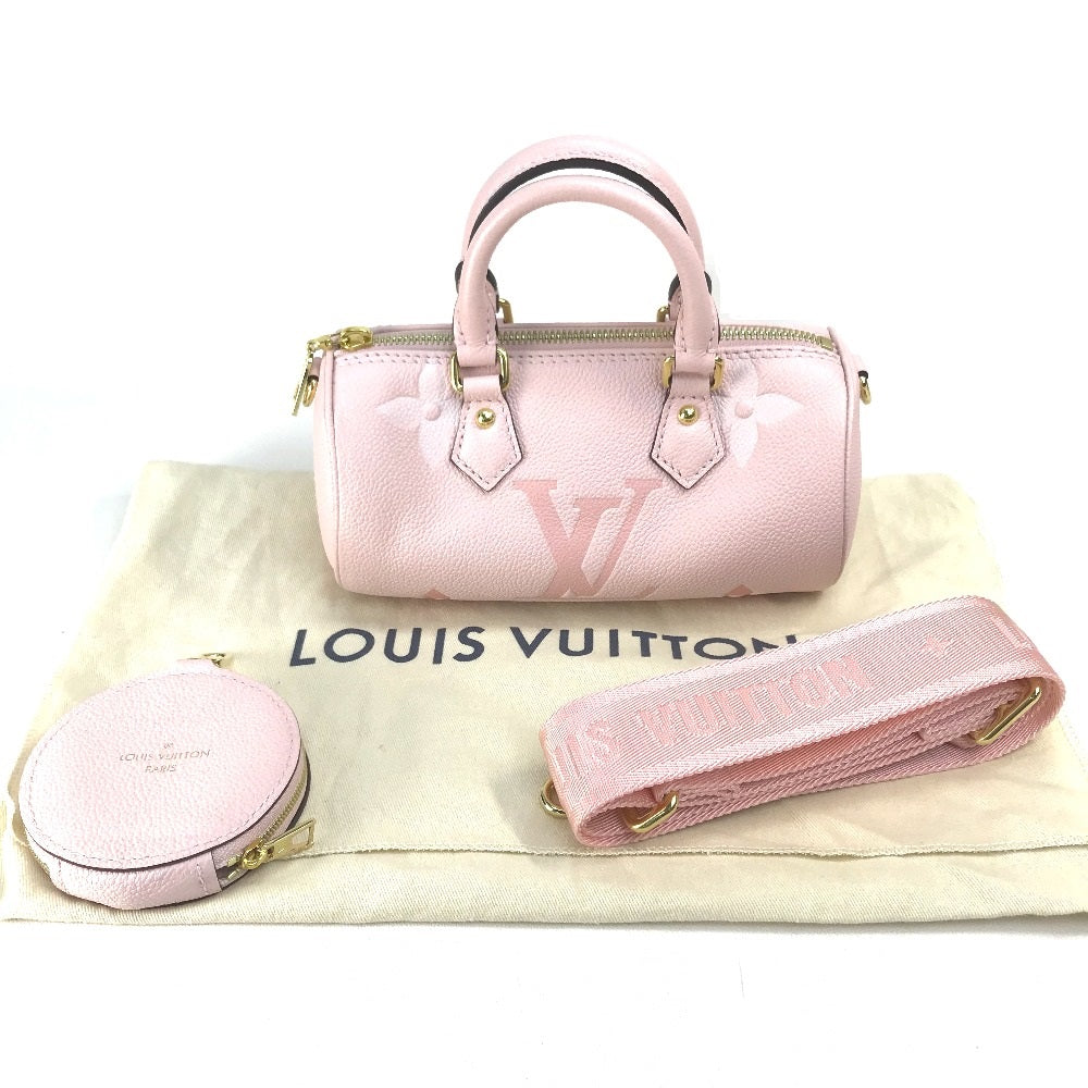 LOUIS VUITTON Handbag M45707 Monogram Ann Platt Leather pink Monogram Ann Platt Papillon BB Women Used Authentic