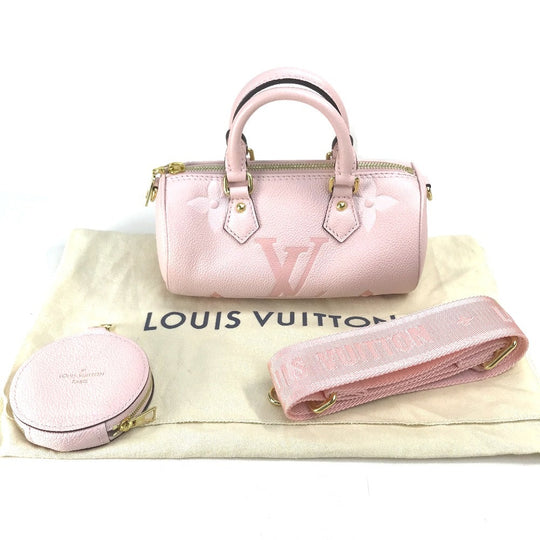 LOUIS VUITTON Handbag M45707 Monogram Ann Platt Leather pink Monogram Ann Platt Papillon BB Women Used Authentic