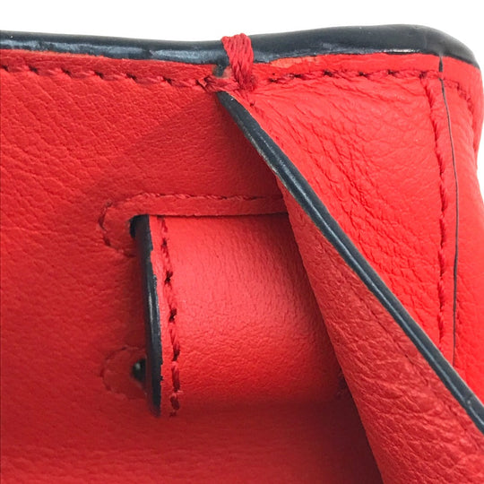 LOEWE Handbag 387.30.N60 leather Red Hammock small logo Women Used Authentic