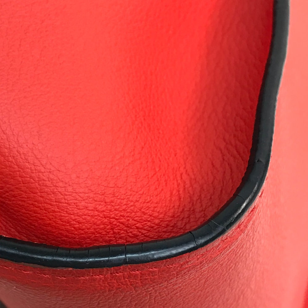 LOEWE Handbag 387.30.N60 leather Red Hammock small logo Women Used Authentic