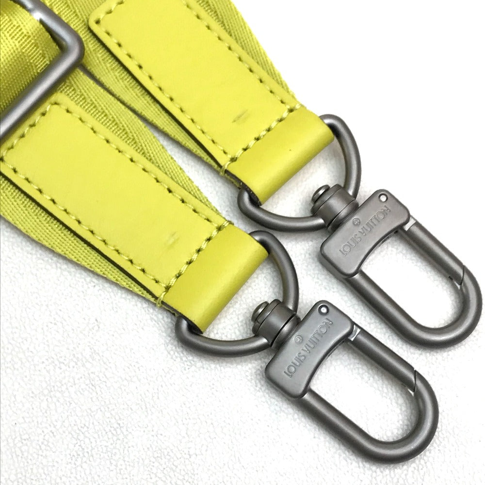 LOUIS VUITTON Business bag N41391 Damier Anfini Leather yellow Damier Anfini Porte Documan Jules mens Used Authentic