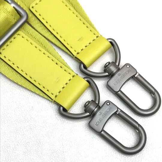 LOUIS VUITTON Business bag N41391 Damier Anfini Leather yellow Damier Anfini Porte Documan Jules mens Used Authentic