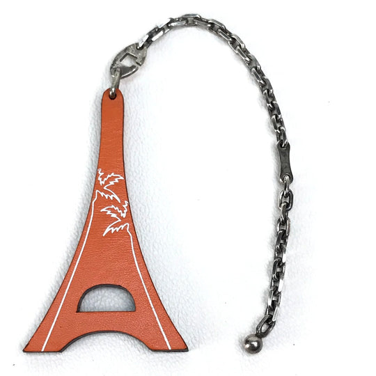 HERMES charm Box scarf Orange Hawaii Limited World Festival 2006 unisex(Unisex) Used Authentic