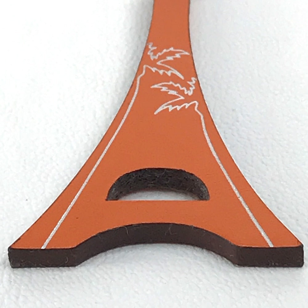 HERMES charm Box scarf Orange Hawaii Limited World Festival 2006 unisex(Unisex) Used Authentic