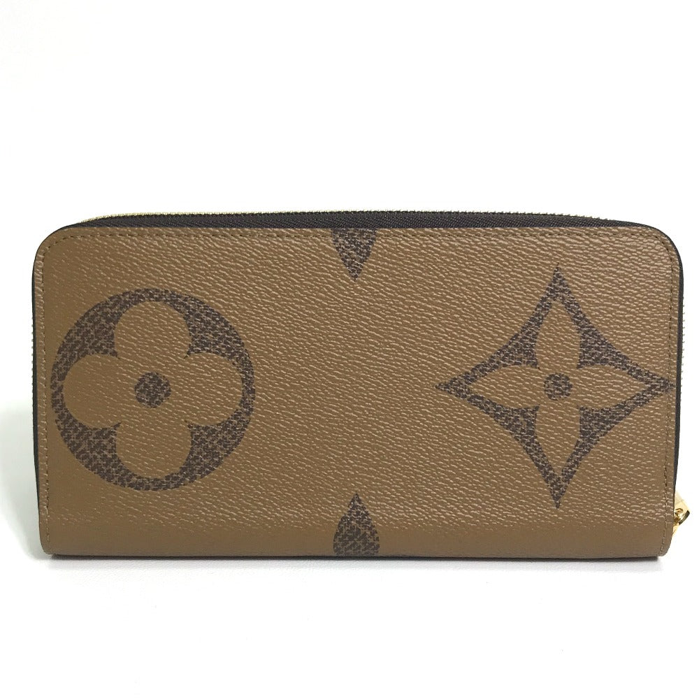 LOUIS VUITTON Long Wallet Purse M69353 Monogram giant canvas Brown Monogram Giant Zippy wallet Women Used Authentic