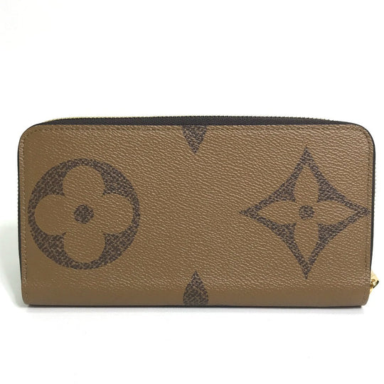LOUIS VUITTON Long Wallet Purse M69353 Monogram giant canvas Brown Monogram Giant Zippy wallet Women Used Authentic