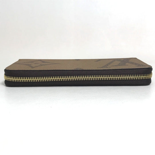 LOUIS VUITTON Long Wallet Purse M69353 Monogram giant canvas Brown Monogram Giant Zippy wallet Women Used Authentic