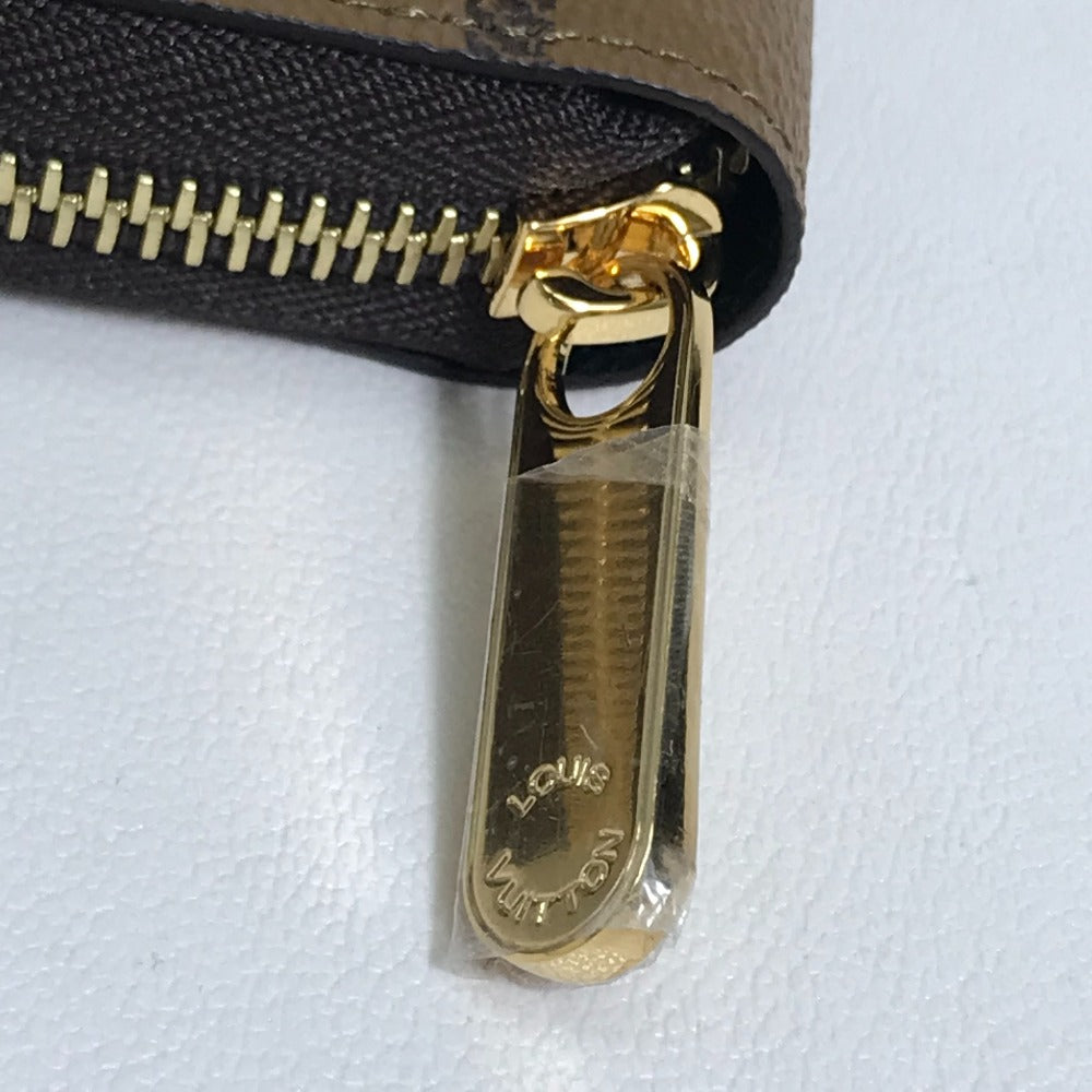 LOUIS VUITTON Long Wallet Purse M69353 Monogram giant canvas Brown Monogram Giant Zippy wallet Women Used Authentic