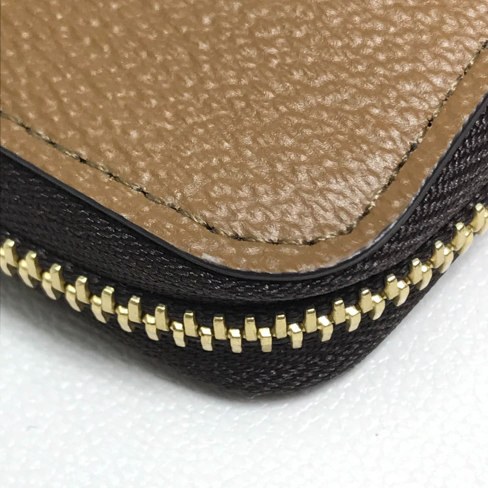 LOUIS VUITTON Long Wallet Purse M69353 Monogram giant canvas Brown Monogram Giant Zippy wallet Women Used Authentic