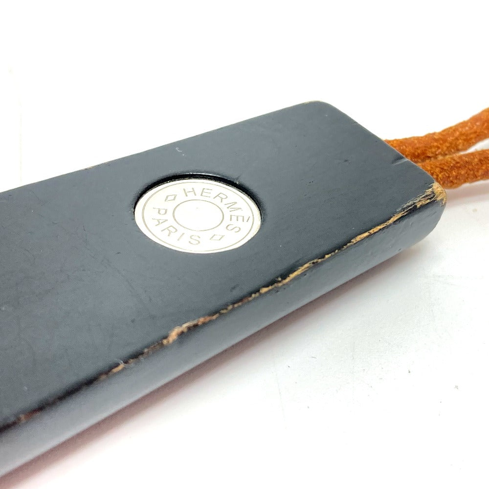 HERMES Shoehorn Wood black Serie Shoehorn mens Used Authentic