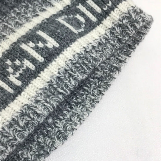 Christian Dior Knit hat Wool / cashmere gray logo D-White Women Used Authentic