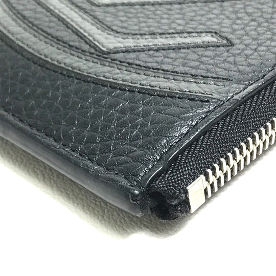 LOUIS VUITTON Clutch bag M67756 Taurillon Clemence Leather black LV Circle bag mens Used Authentic