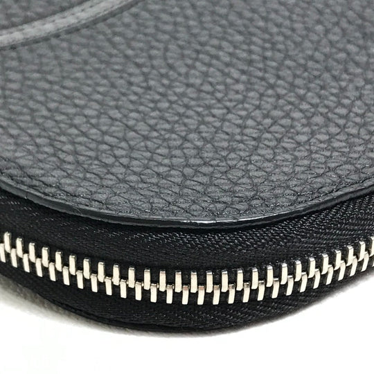 LOUIS VUITTON Clutch bag M67756 Taurillon Clemence Leather black LV Circle bag mens Used Authentic