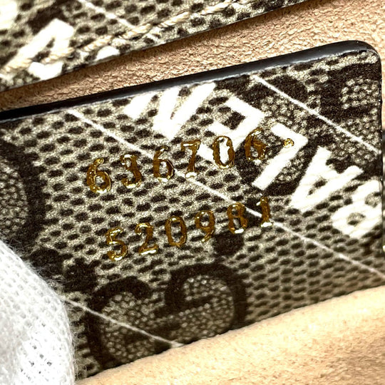 GUCCI Handbag 636706 GG Supreme Canvas beige Balenciaga BALENCIAGA collaboration The Hacker Project Women Used Authentic