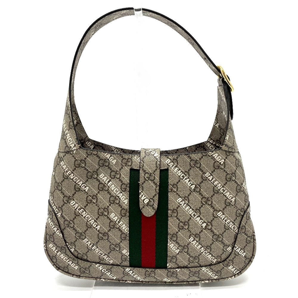 GUCCI Handbag 636706 GG Supreme Canvas beige Balenciaga BALENCIAGA collaboration The Hacker Project Women Used Authentic
