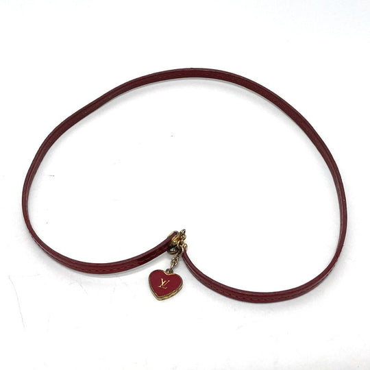 LOUIS VUITTON bracelet M6625F enamel Red type LV logo brasle commit Women Used Authentic