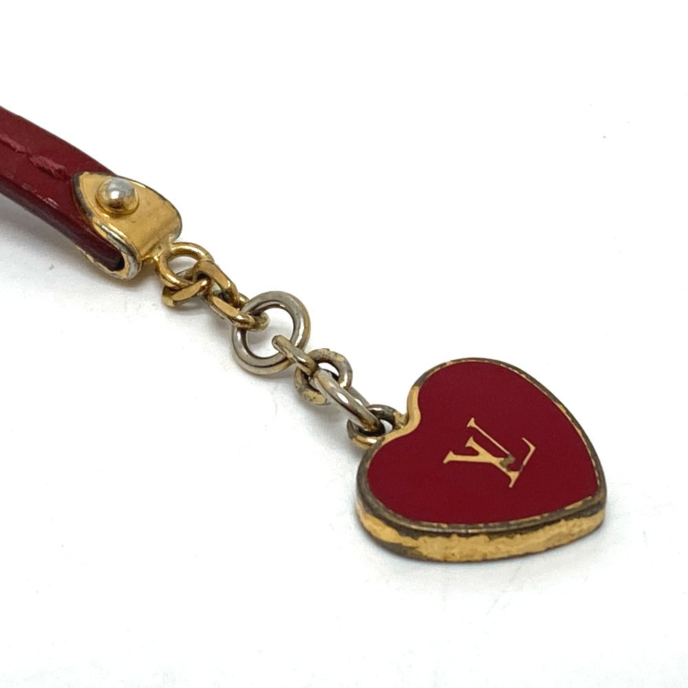 LOUIS VUITTON bracelet M6625F enamel Red type LV logo brasle commit Women Used Authentic