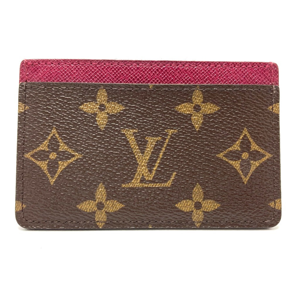 LOUIS VUITTON Card Case M60703 Monogram canvas Brown Monogram Porte Cartes Simple