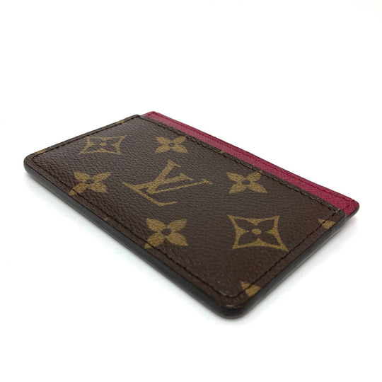 LOUIS VUITTON Card Case M60703 Monogram canvas Brown Monogram Porte Cartes Simple