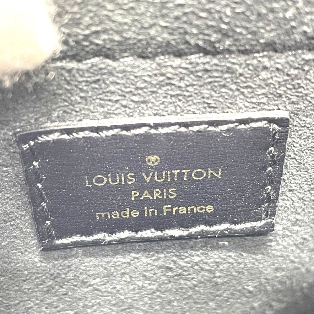 LOUIS VUITTON Handbag M80484 Jacquard Black x blue Monogram Jaguar SINCE 1854 Petit Sac Plat Women Used Authentic