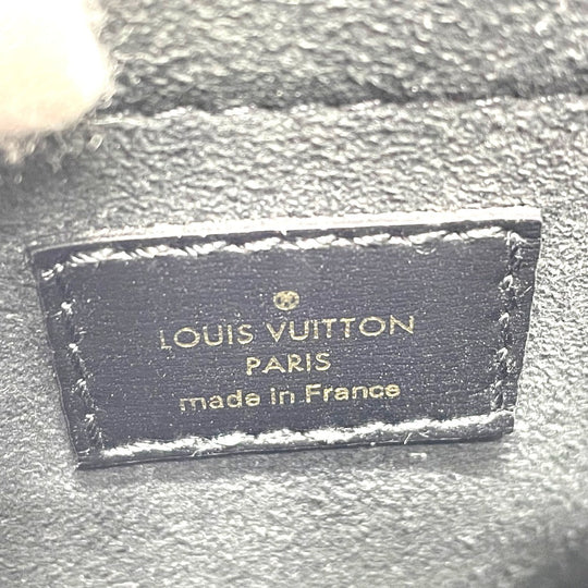 LOUIS VUITTON Handbag M80484 Jacquard Black x blue Monogram Jaguar SINCE 1854 Petit Sac Plat Women Used Authentic