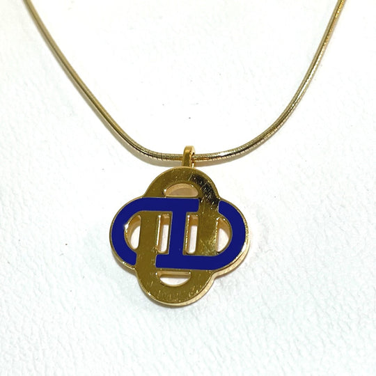HERMES Necklace SV925 Gold x Blue Chene Dunkle Isatis to Saint Colori Women Used Authentic