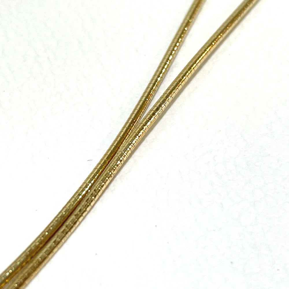 HERMES Necklace SV925 Gold x Blue Chene Dunkle Isatis to Saint Colori Women Used Authentic