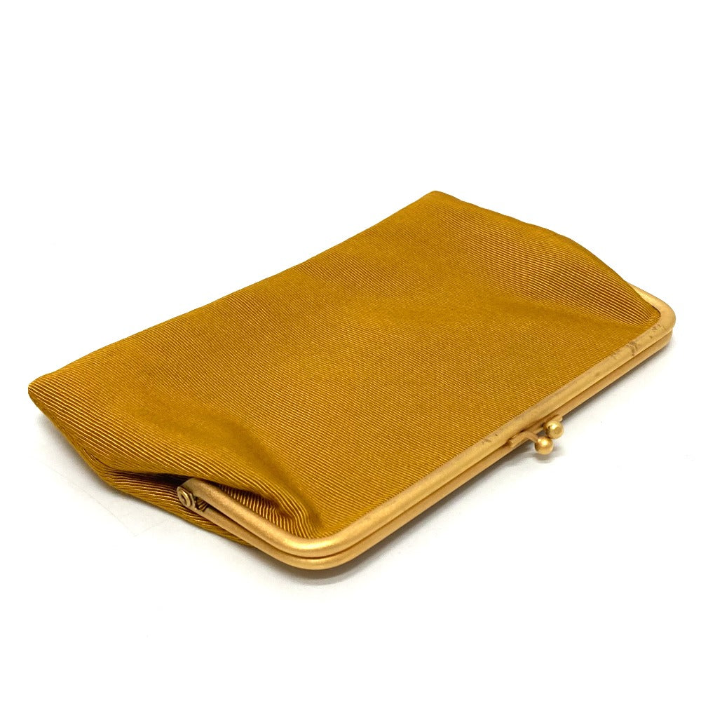 CHANEL Shoulder Bag pile Mustard type Comes with a clasp pouch Vstitch Chevron Women Used Authentic