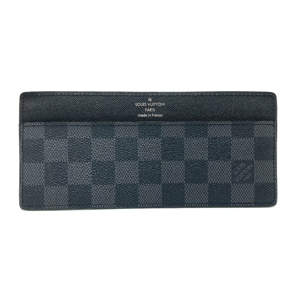 LOUIS VUITTON Card Case Damier Grafitto Canvas black Damier Grafitte mens Used Authentic