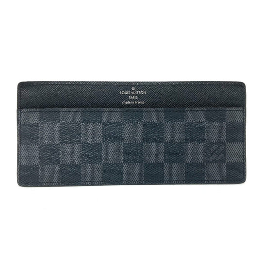 LOUIS VUITTON Card Case Damier Grafitto Canvas black Damier Grafitte mens Used Authentic