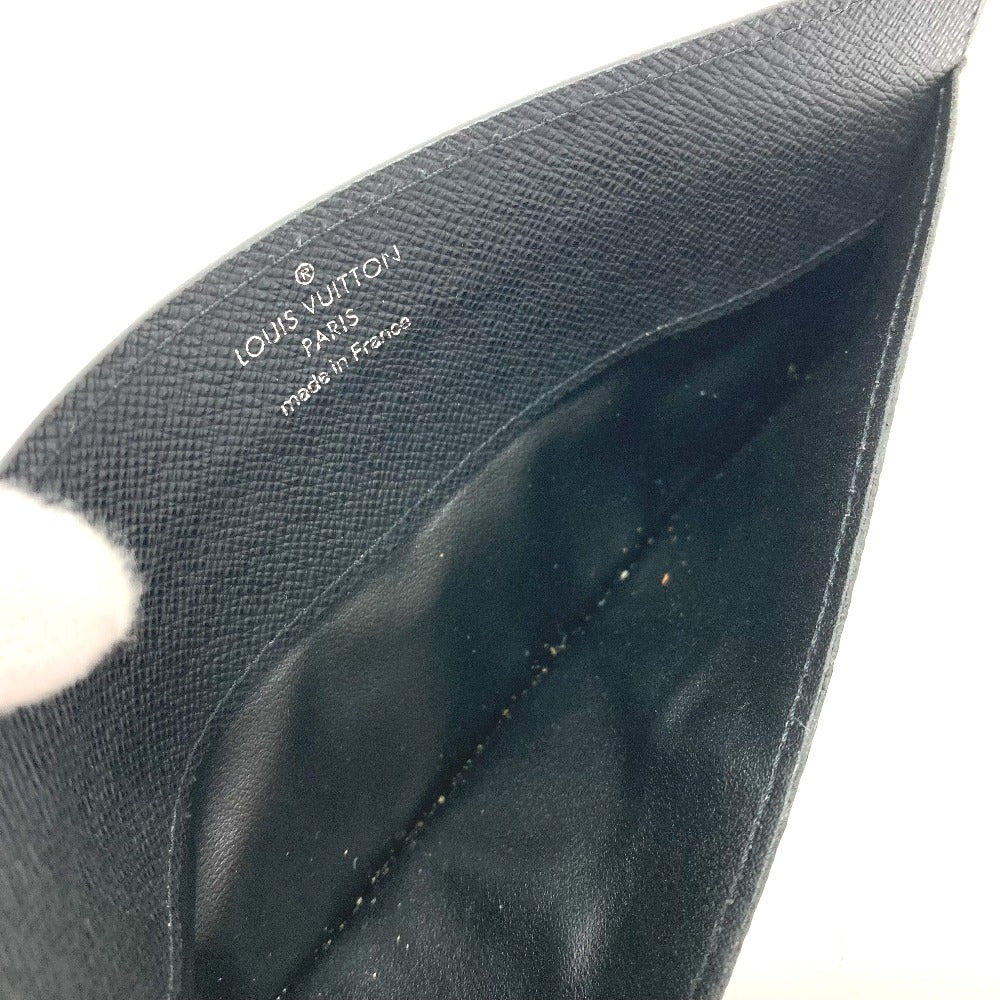 LOUIS VUITTON Card Case Damier Grafitto Canvas black Damier Grafitte mens Used Authentic