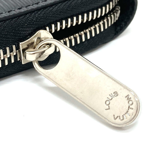 LOUIS VUITTON Long Wallet Purse M64838 Epi Leather black Epi Zippy wallet mens(Unisex) Used Authentic