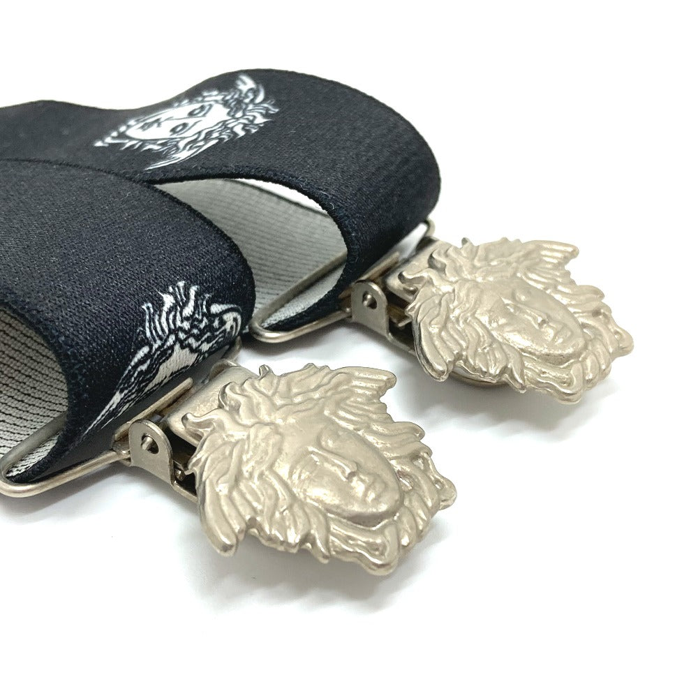 VERSACE belt Rubber black Medusa mens Used Authentic