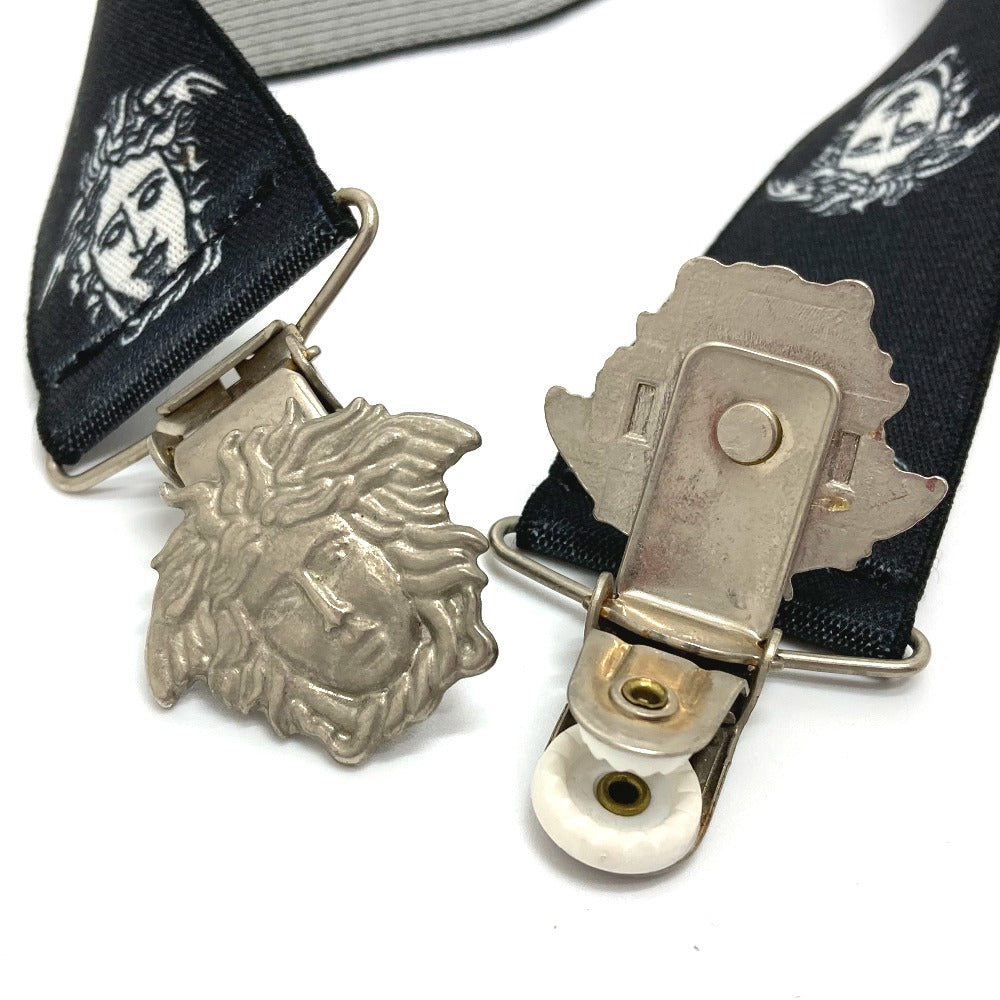 VERSACE belt Rubber black Medusa mens Used Authentic