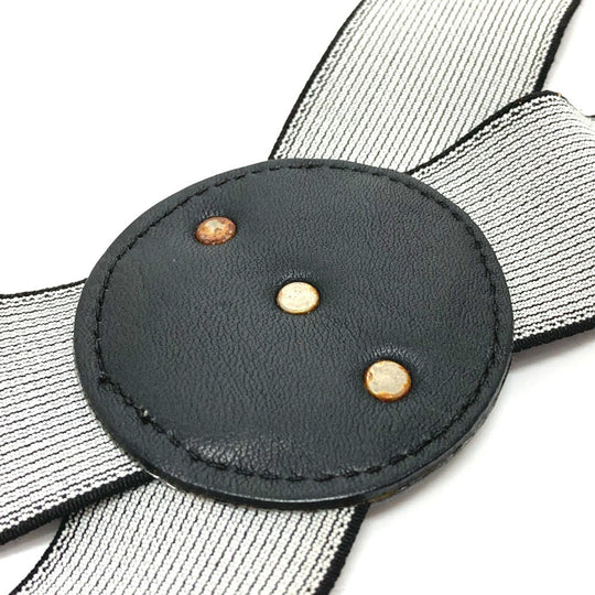 VERSACE belt Rubber black Medusa mens Used Authentic
