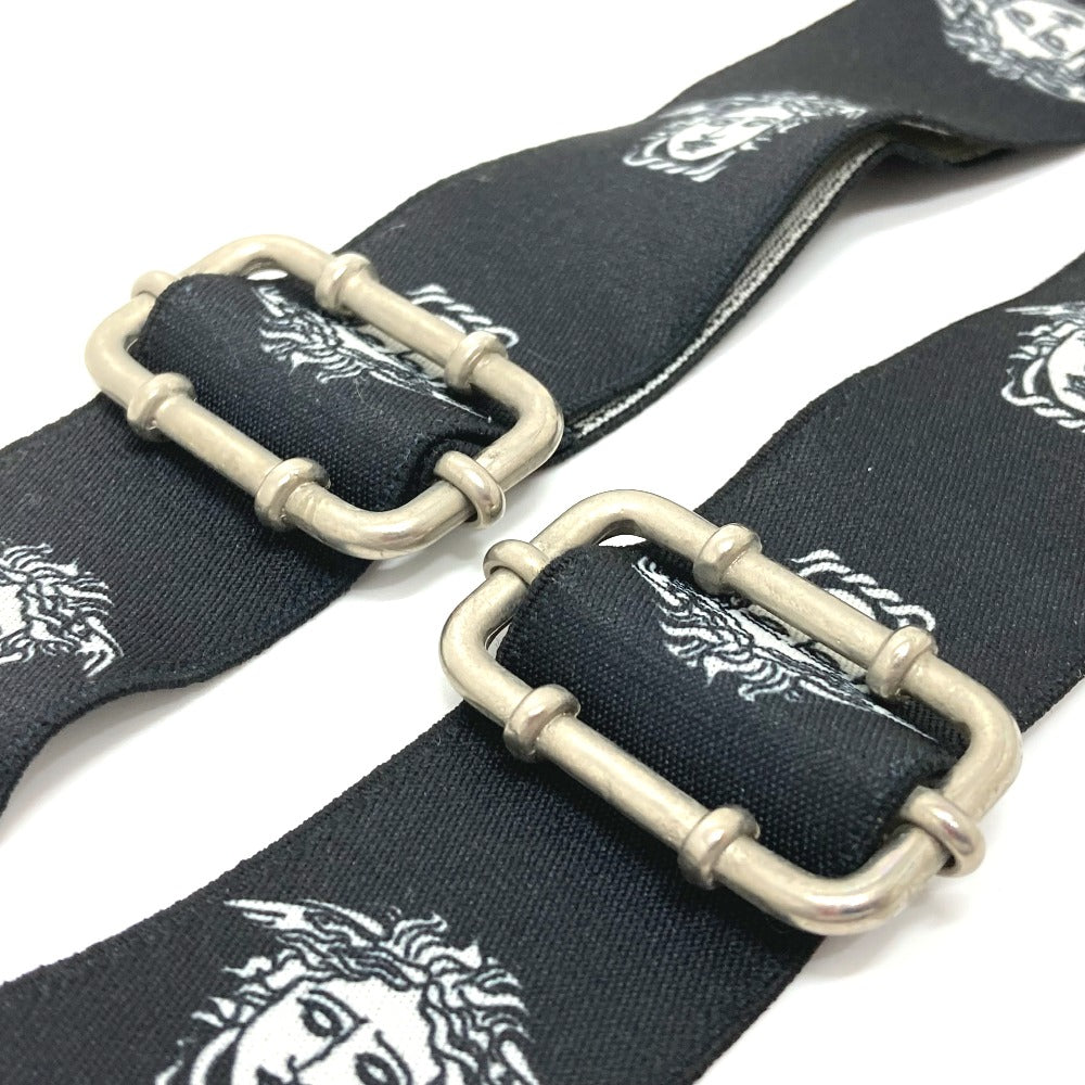 VERSACE belt Rubber black Medusa mens Used Authentic
