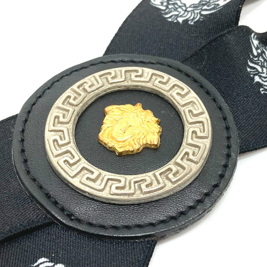 VERSACE belt Rubber black Medusa mens Used Authentic