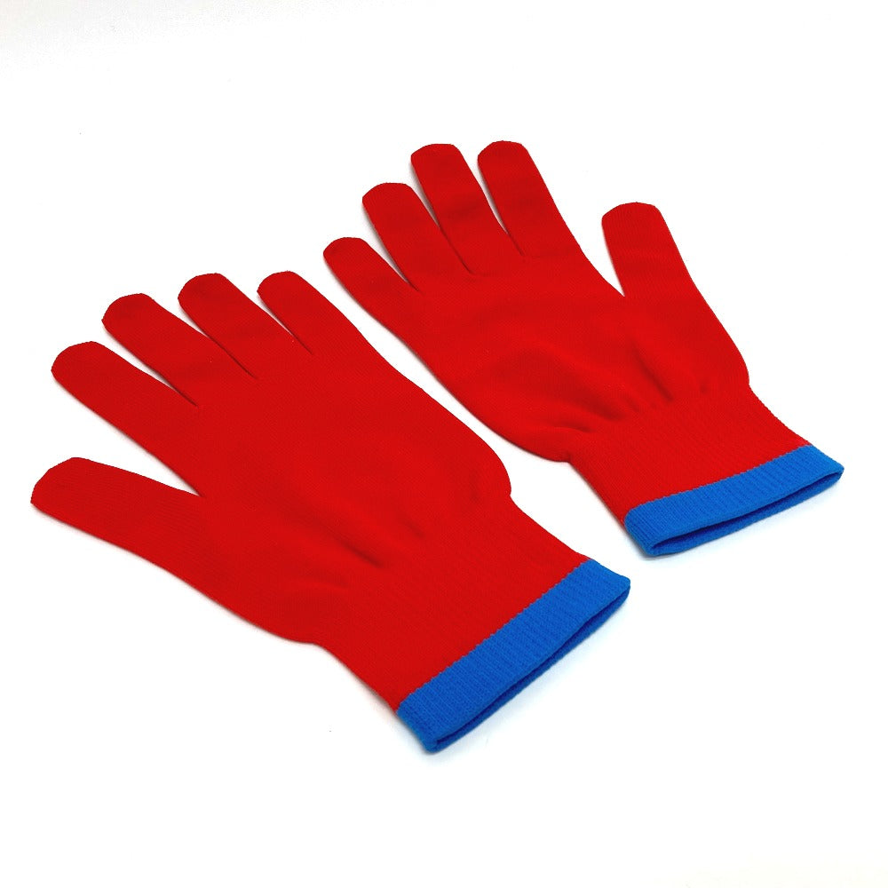 LOUIS VUITTON gloves MP2336 Nylon Red Gon RGB mens Used Authentic