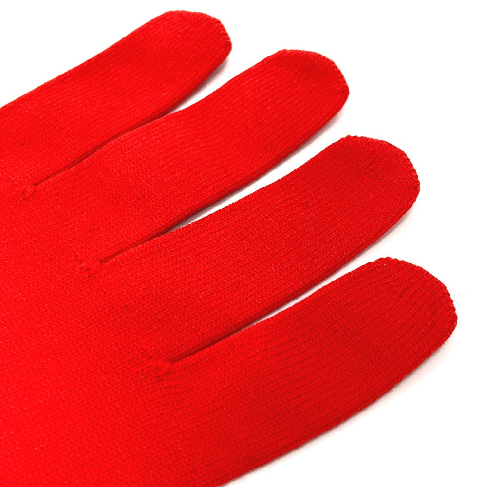 LOUIS VUITTON gloves MP2336 Nylon Red Gon RGB mens Used Authentic