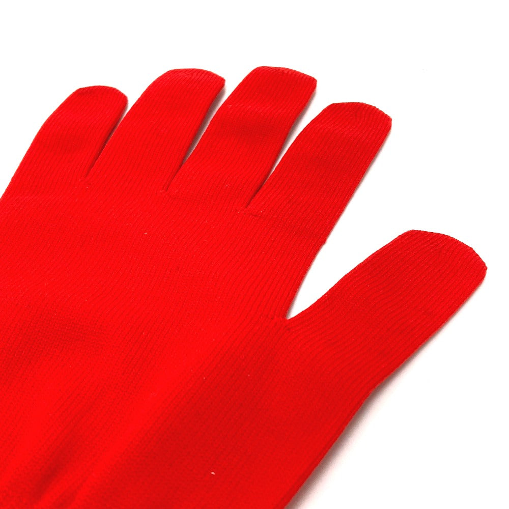 LOUIS VUITTON gloves MP2336 Nylon Red Gon RGB mens Used Authentic