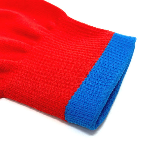 LOUIS VUITTON gloves MP2336 Nylon Red Gon RGB mens Used Authentic