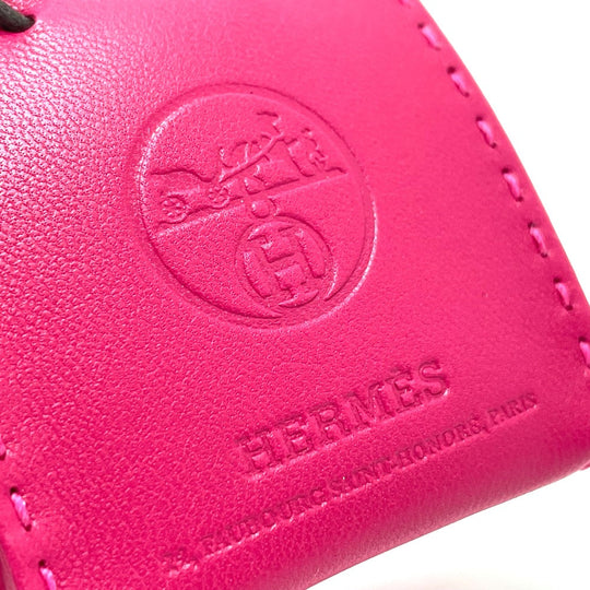 HERMES charm Anyo Miro pink Shopper sack orange Women Used Authentic