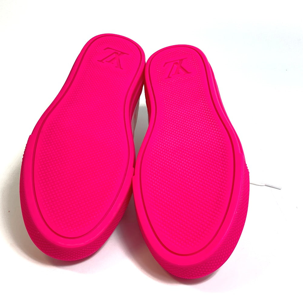 LOUIS VUITTON sneakers canvas White x pink Monogram Stellar line technical fabric 35.5