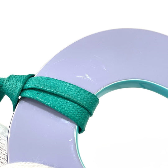 HERMES Necklace lacquer Green type x Purple type Ism Pigman GM Women Used Authentic