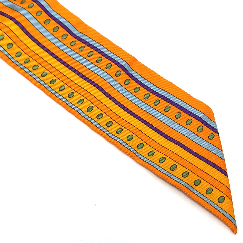 HERMES scarf silk Orange Horse horse SEQUENCES