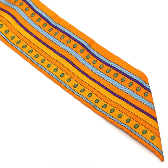 HERMES scarf silk Orange Horse horse SEQUENCES