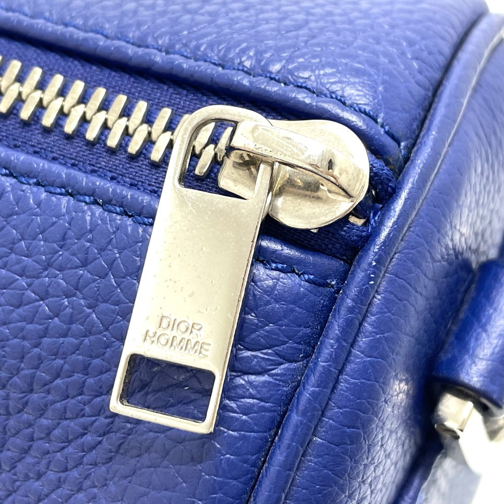Dior Shoulder Bag leather blue Atelier Roller bag mens Used Authentic