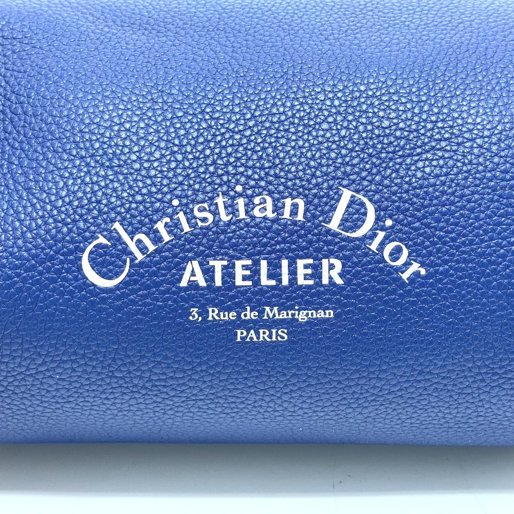 Dior Shoulder Bag leather blue Atelier Roller bag mens Used Authentic